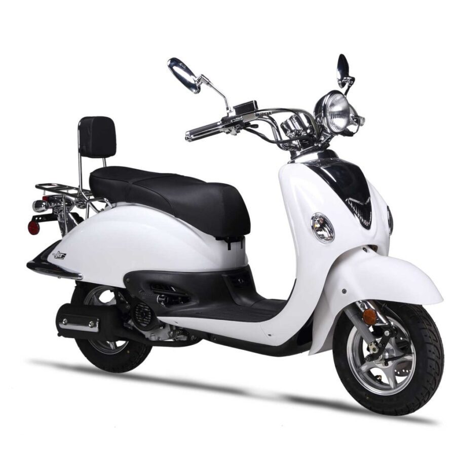 Take A Ride Of Jet Scooter In White Color
