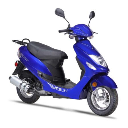 Wolf Brand RX50 49CC Scooter in Dark Blue Color