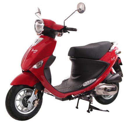 Genuine Buddy 125 Scooter In Red Color