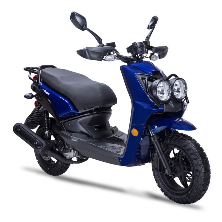 Take A Look At The Rugby Scooter In Blue Color