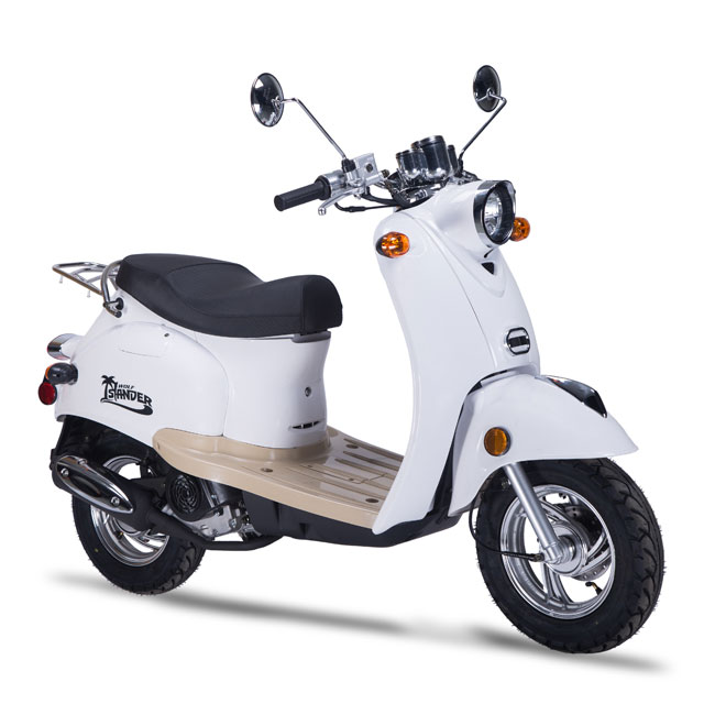 Look At The Scooter In White Color