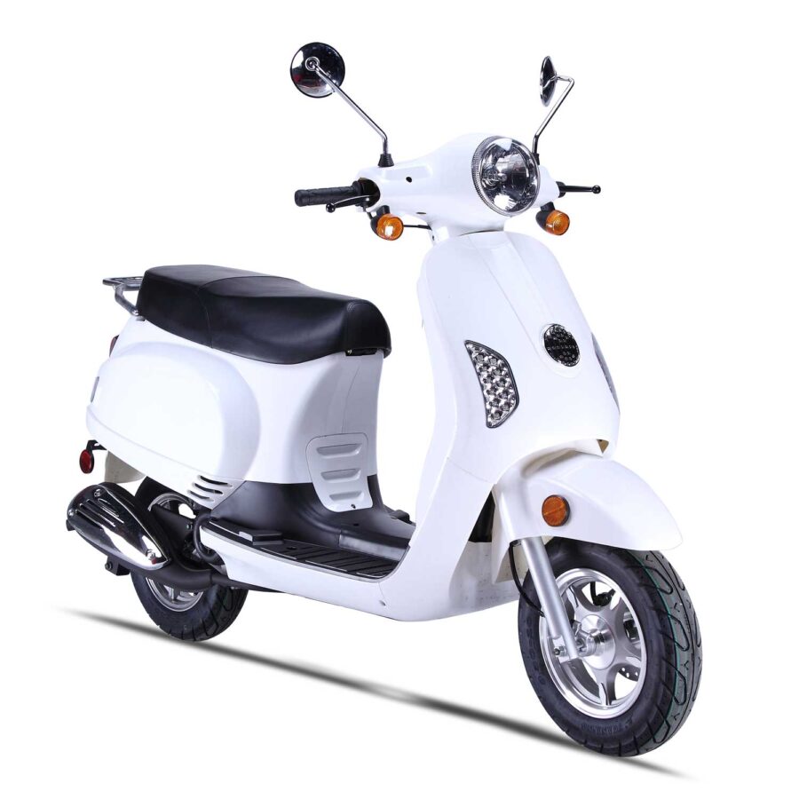 Wolf Brand Lucky Stylish Scooter in White Color